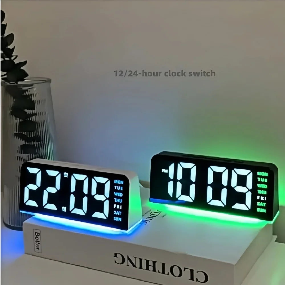 Elegant Futuristic Bedside Alarm Clock
