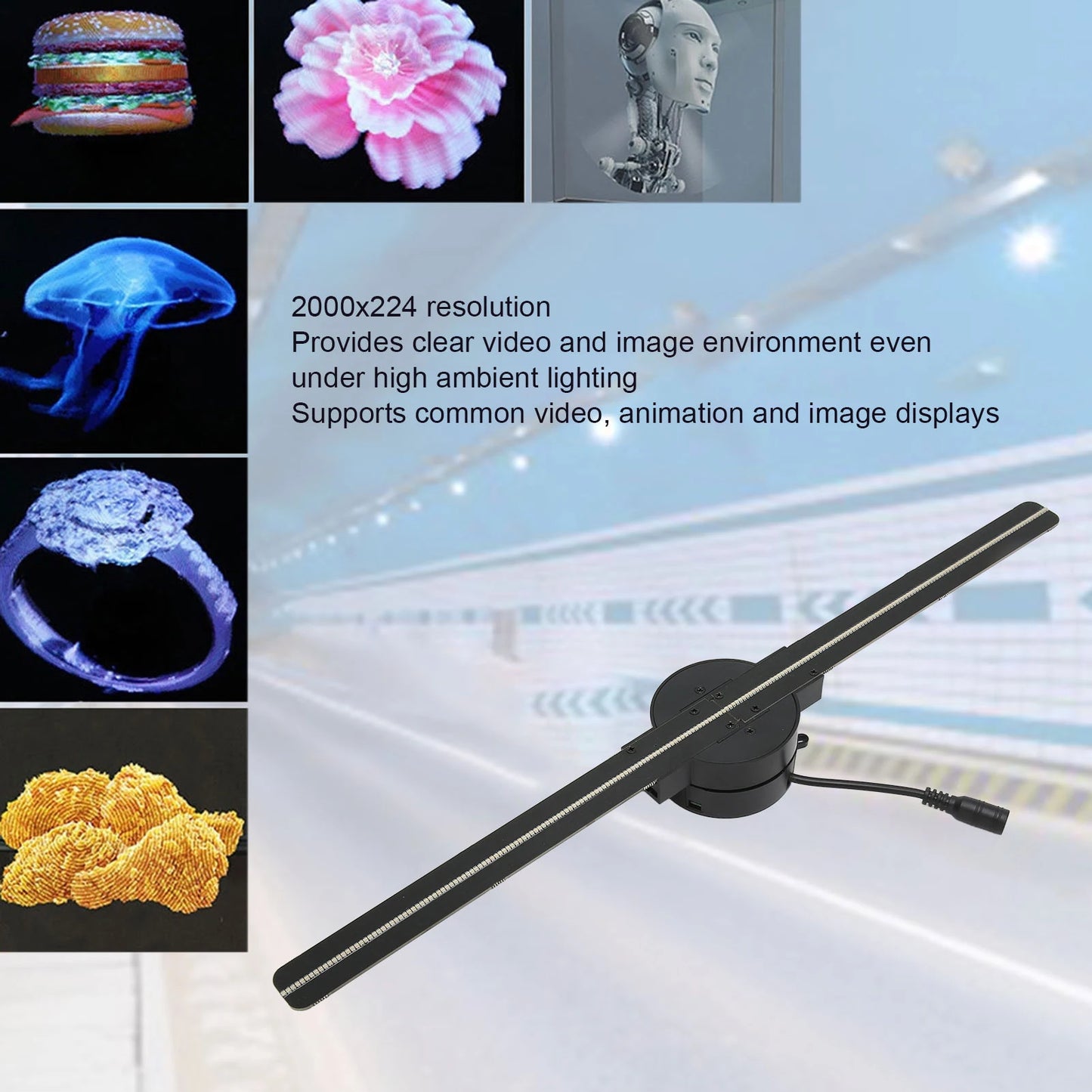 3D Hologram Display Fan