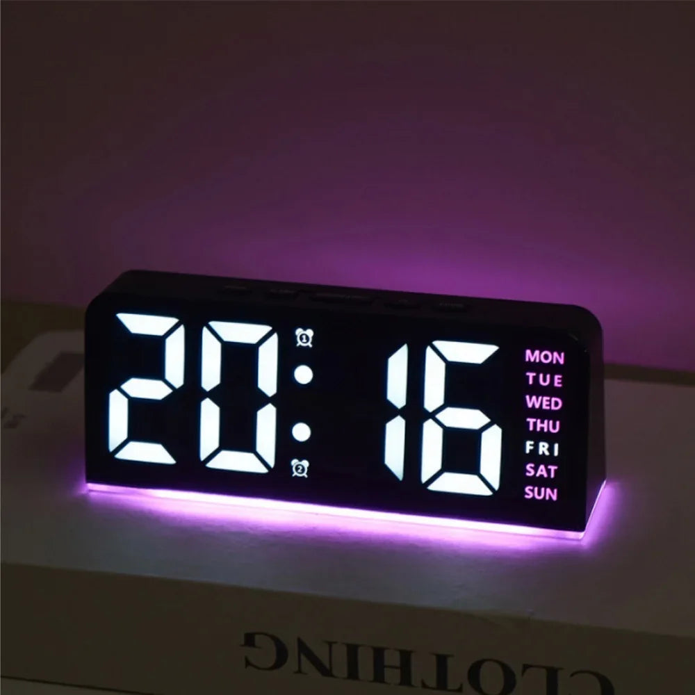 Elegant Futuristic Bedside Alarm Clock