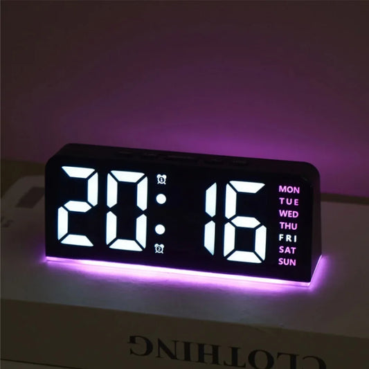 Elegant Futuristic Bedside Alarm Clock